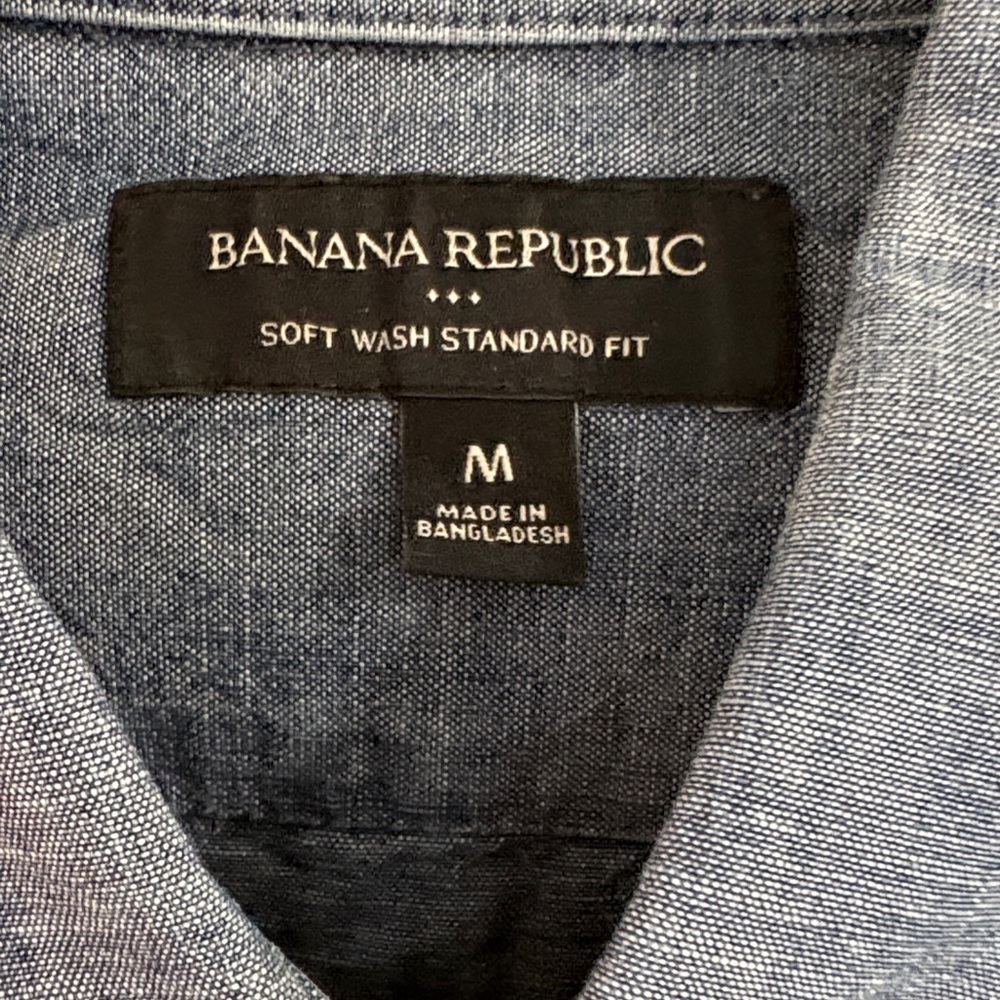 Men's Blue Denim Shirt - Picture 2 of 3